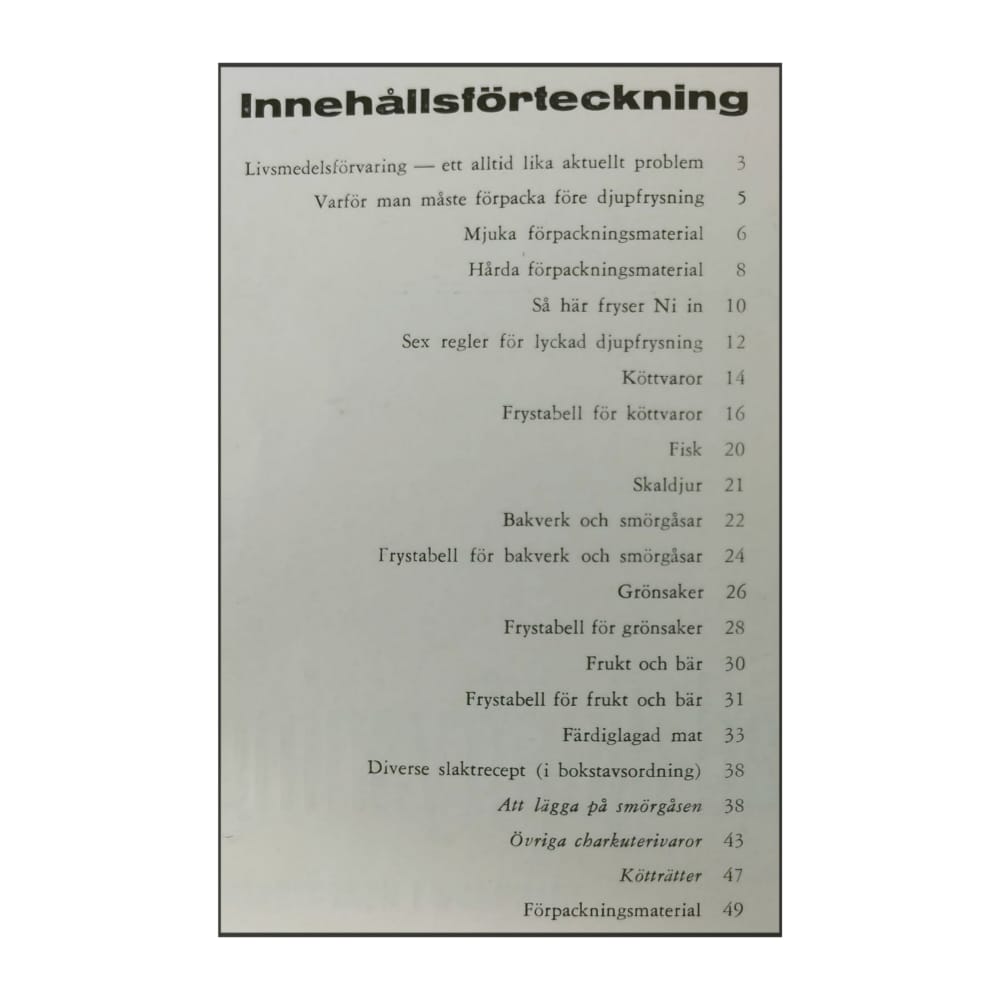 Lyckad Djupfrysning