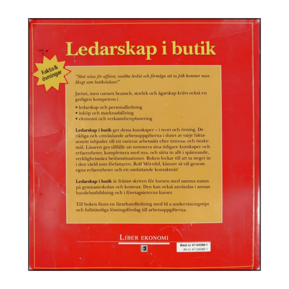 Rolf Mörnlid: Ledarskap I Butik