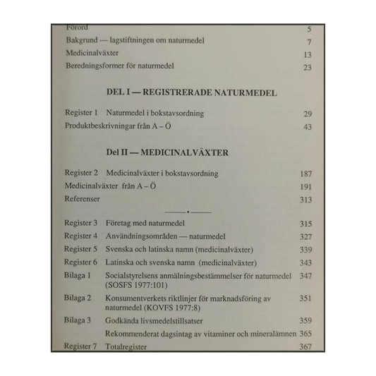 Naturmedel 1988-1989