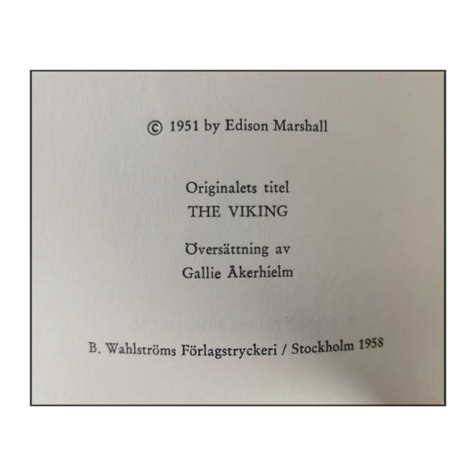 Edison Marshall: Vikingarna