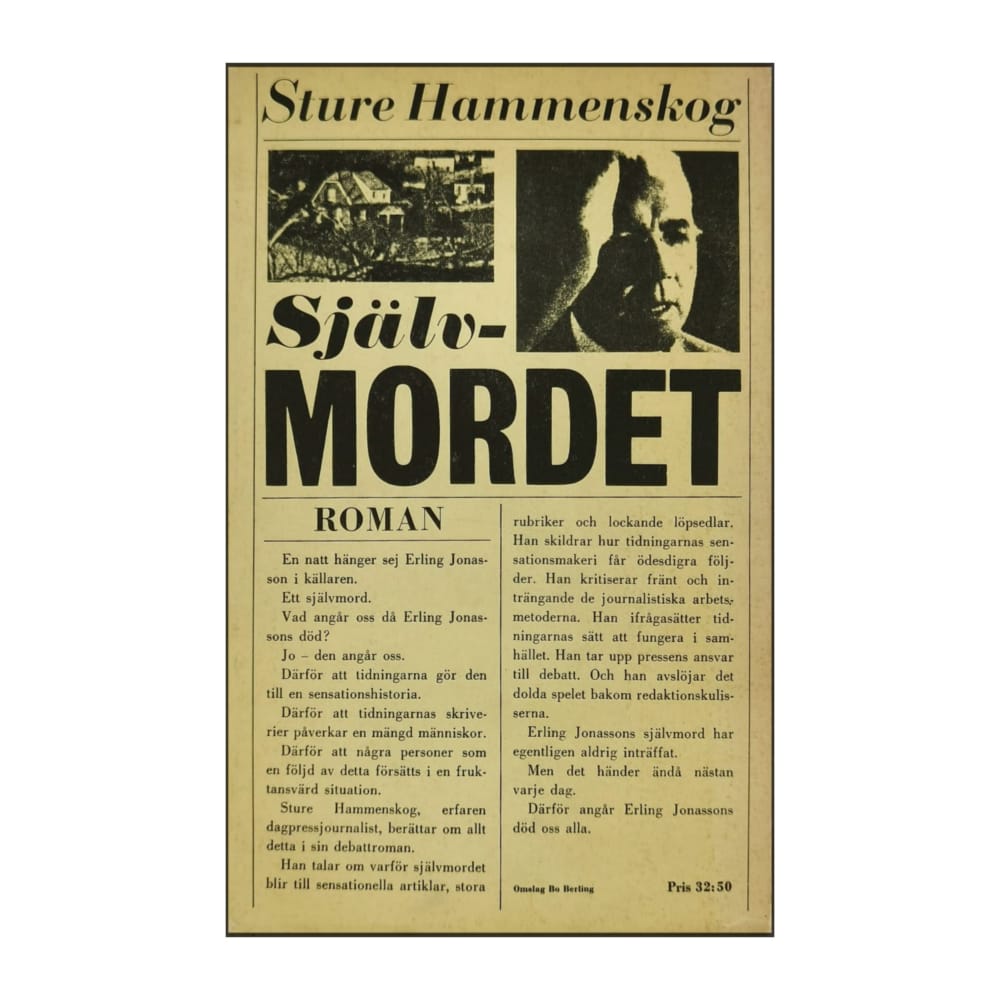 Sture Hammenskog: Självmordet