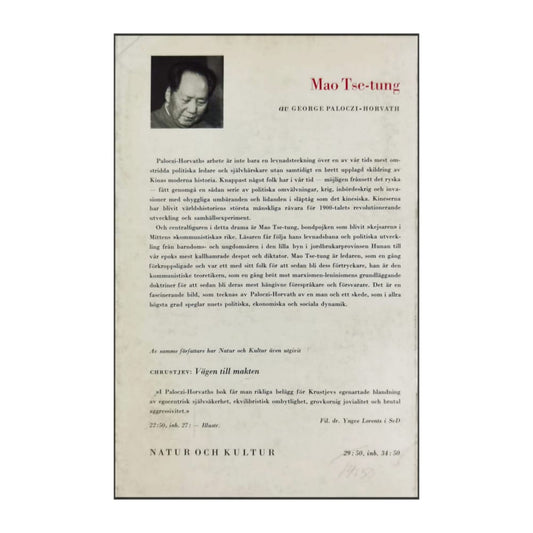 George Paloczi-Horvath: Mao Tse-Tung