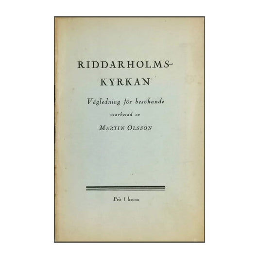 Martin Olsson: Riddarholmskyrkan