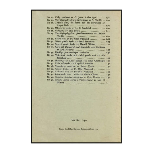 Otto Rydbeck: Glimmingehus