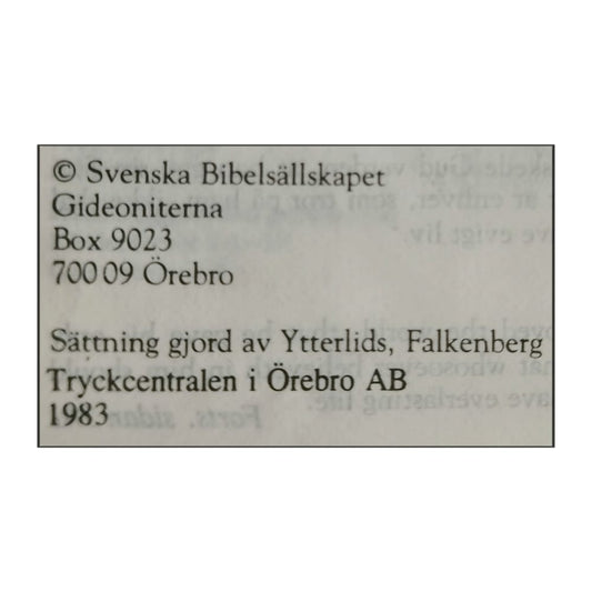 Biblen: Nya Testamentet Och Psaltaren