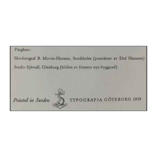 Elof Hansson: Handel Över Haven