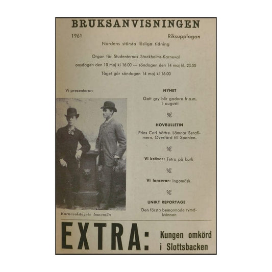 Bruksanvisningen 1961