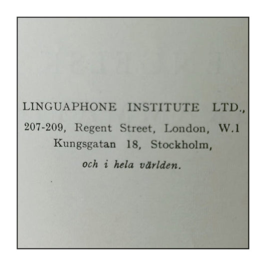 Linguaphone Engelsk Grammatik