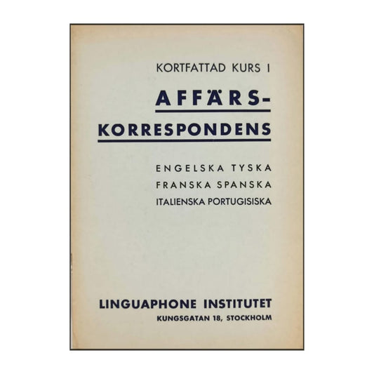 Linguaphone Affärskorrespondens
