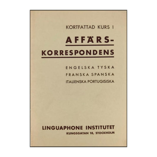 Linguaphone Affärskorrespondens
