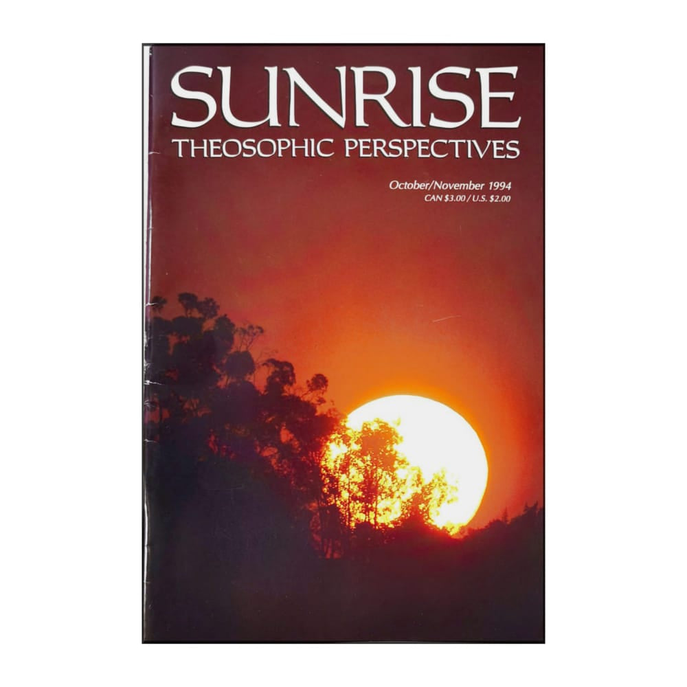 Sunrise Theosophic Perspectives 1994/10-11