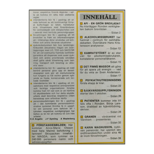 Sjukvårds Ronden 1980 Nr 3
