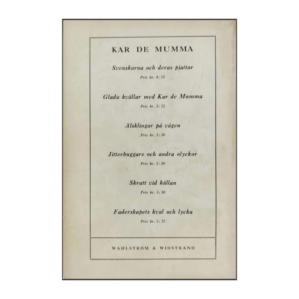 Kar De Mumma: Det Fullfjädrade Äktenskapet