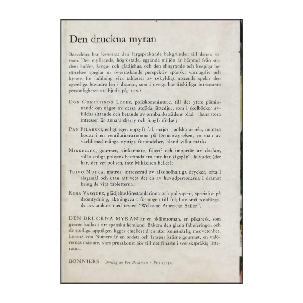 Lorenz Von Numers: Den Druckna Myran