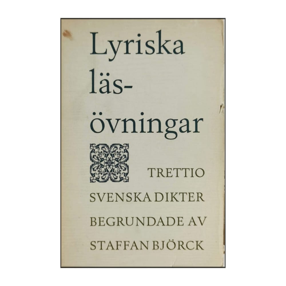 Staffan Björck: Lyriska Läsövningar