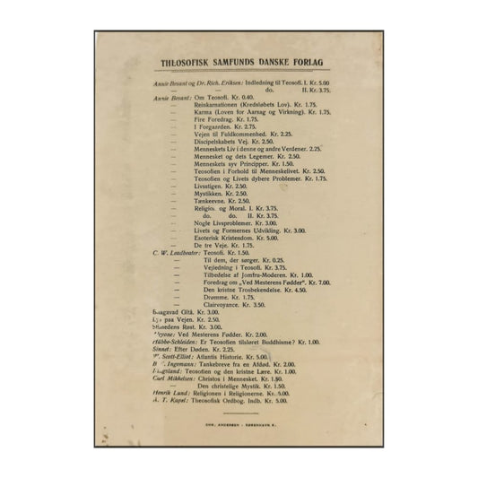 Charles Webster Leadbeater: Drømme