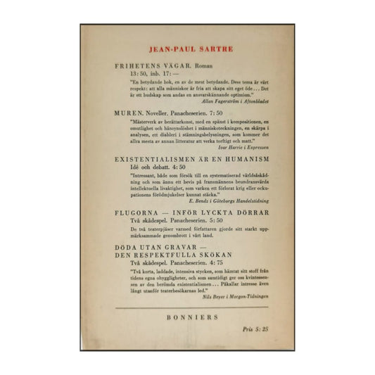 Jean-Paul Sartre: Tankar I Judefrågan