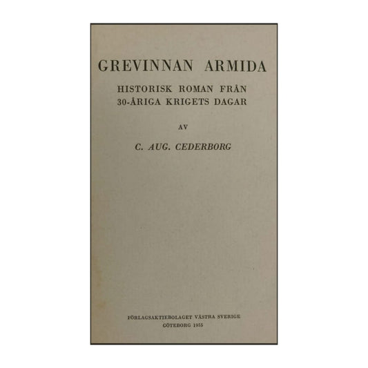 Carl August Cederborg: Grevinnan Armida