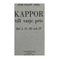 Per Olof Ahl: Kappor Till Varje Pris