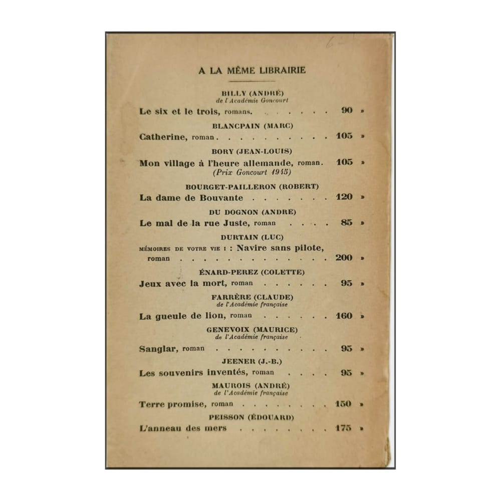 André Maurois: Terre Promise