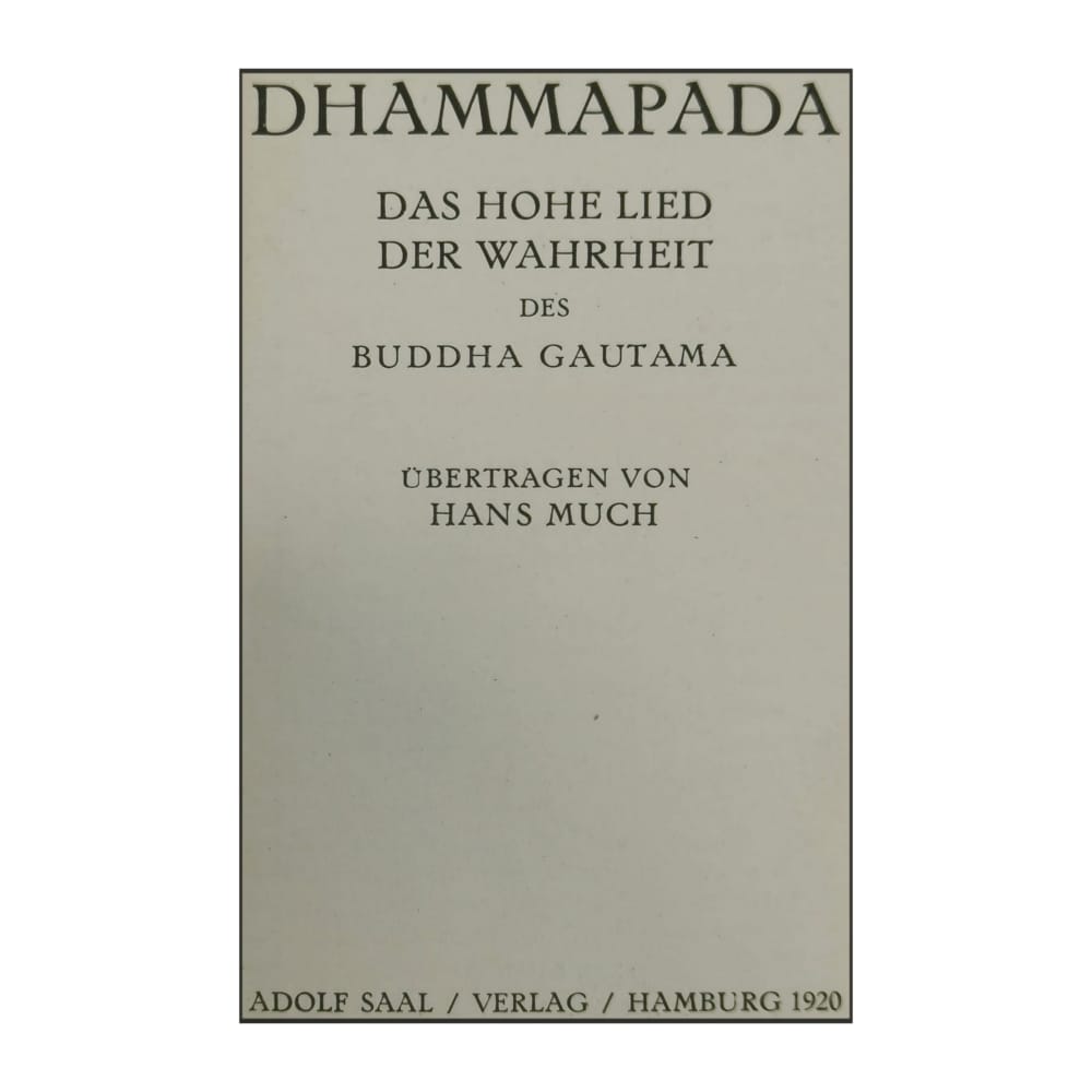 Buddha Gautama: Dhammapada