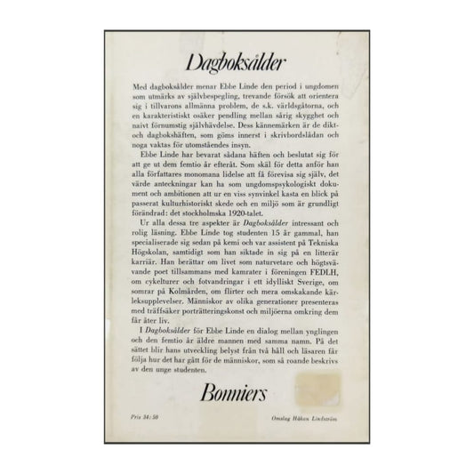 Ebbe Linde: Dagboksålder