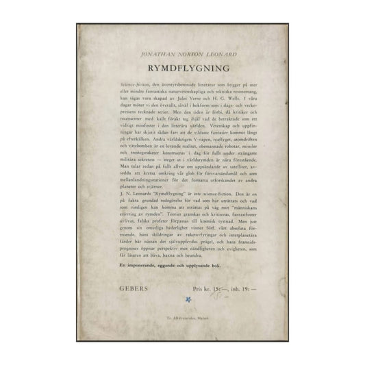 Jonathan Leonard: Rymdflygning