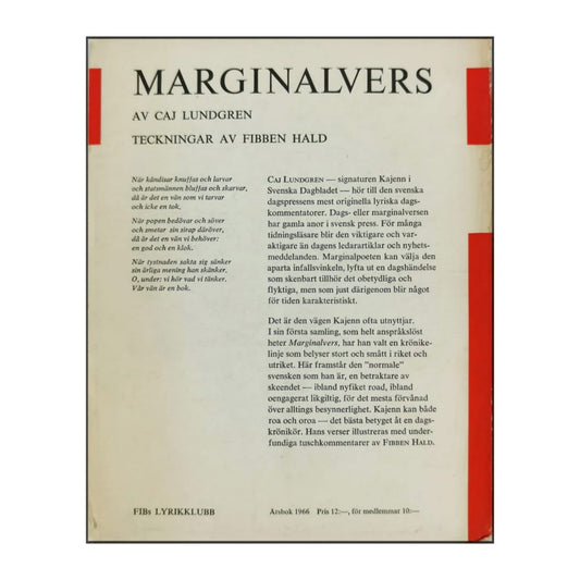 Caj Lundgren: Marginalvers