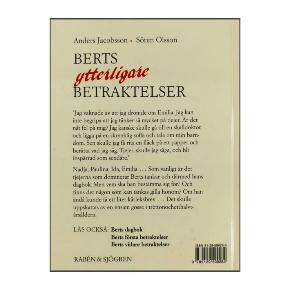 Bert: Berts Ytterligare Betraktelser