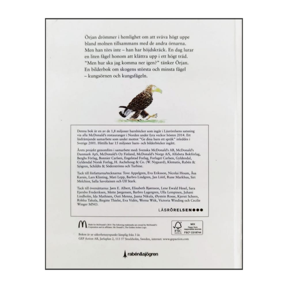 Lars Klinting: Örjan Den Höjdrädda Örnen