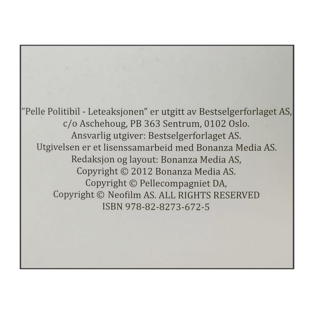Åge Magnussen: Pelle Politibill Leteaksjonen