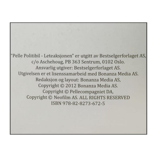 Åge Magnussen: Pelle Politibill Leteaksjonen
