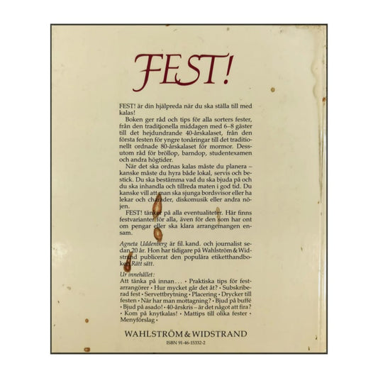 Agneta Uddenberg: Fest