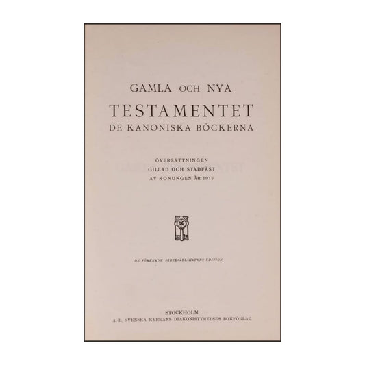 Gamla Och Nya Testamentet