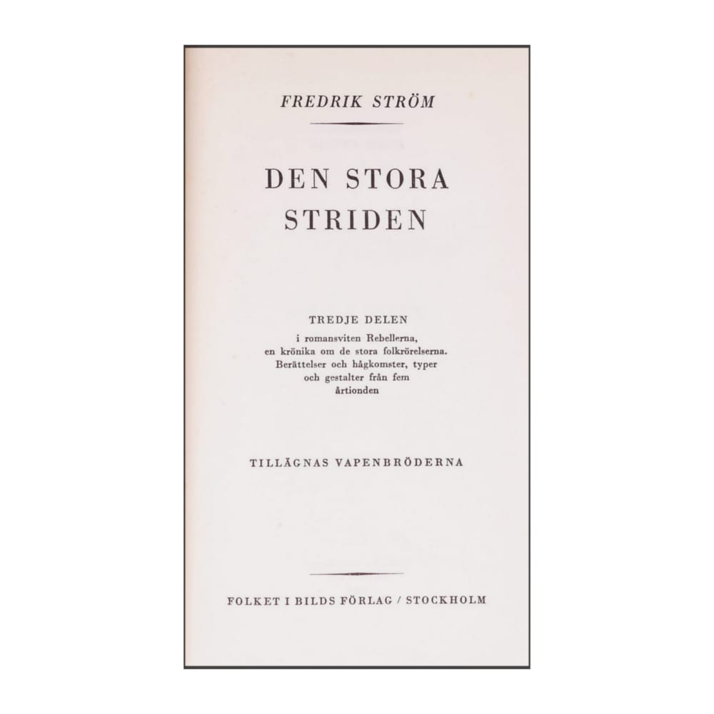 Fredrik Störm: Rebellerna 3: Den Stora Striden