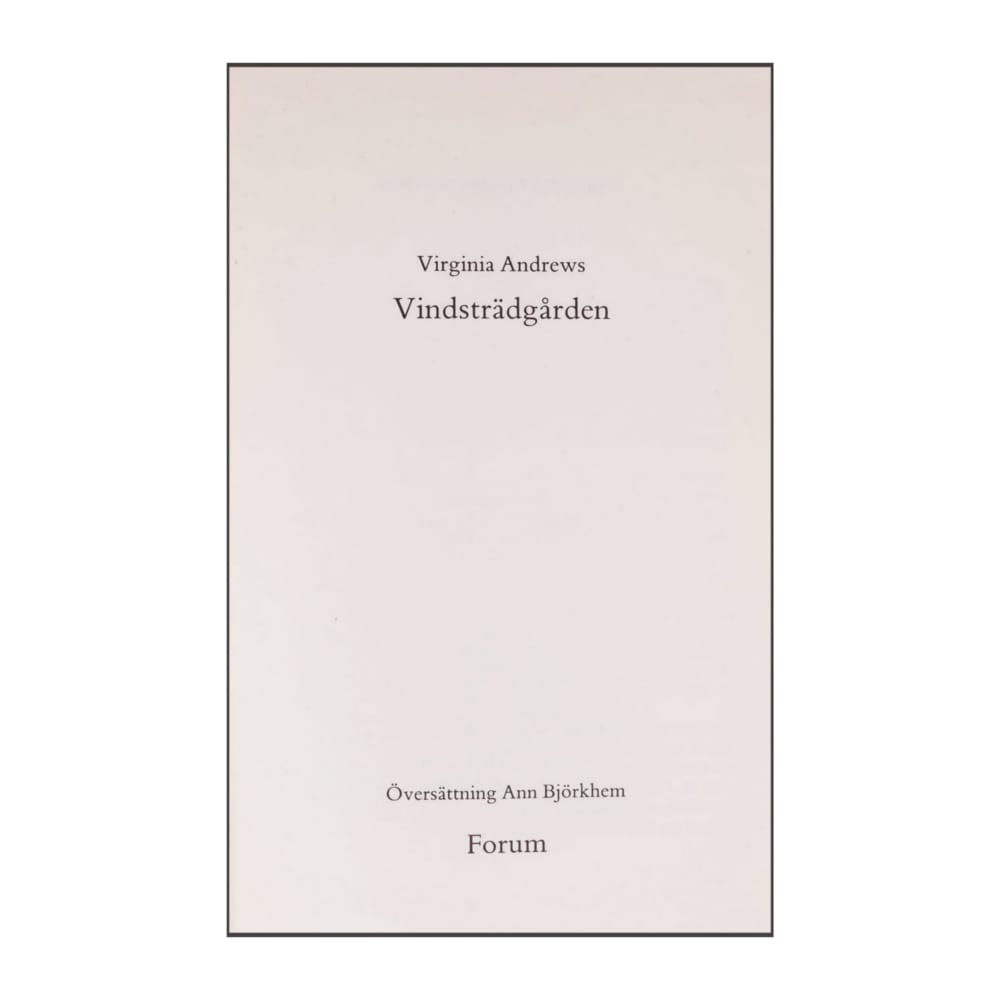 Virginia Andrews: Vindsträdgården