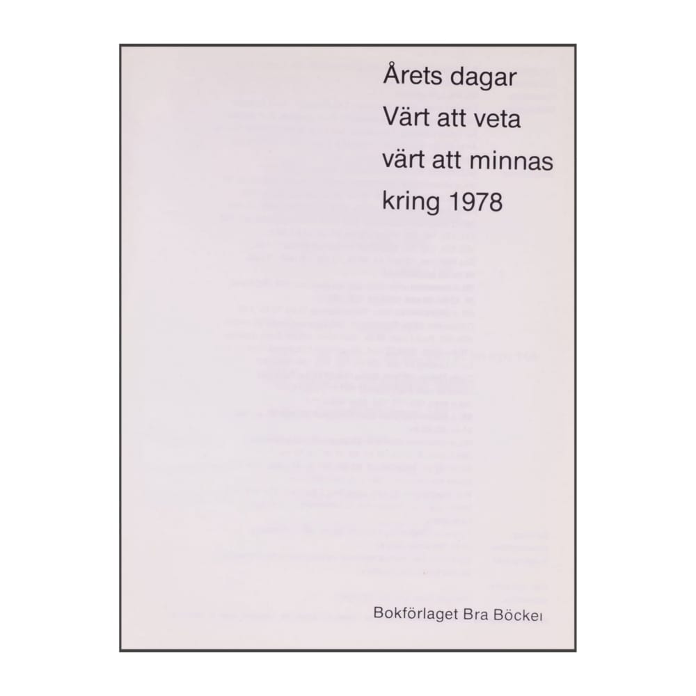Årets Dagar 1978