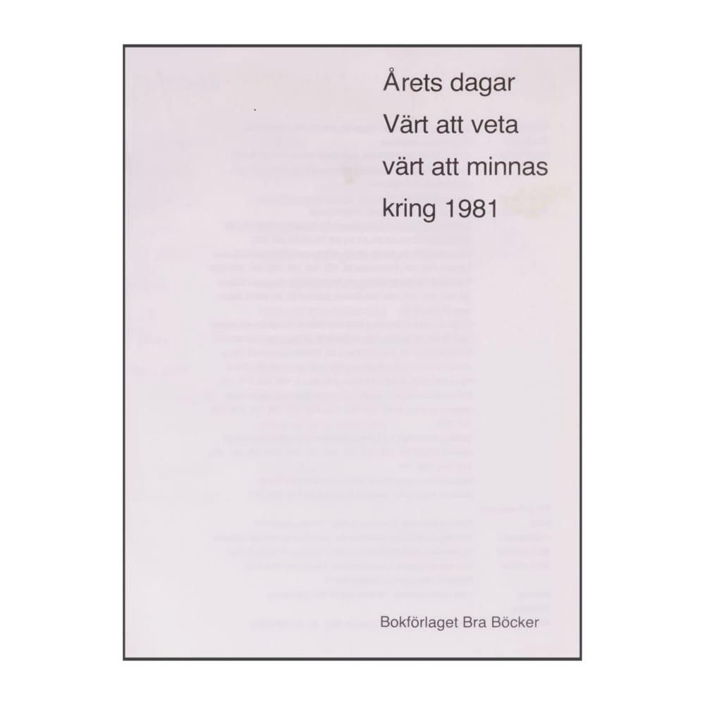 Årets Dagar 1981