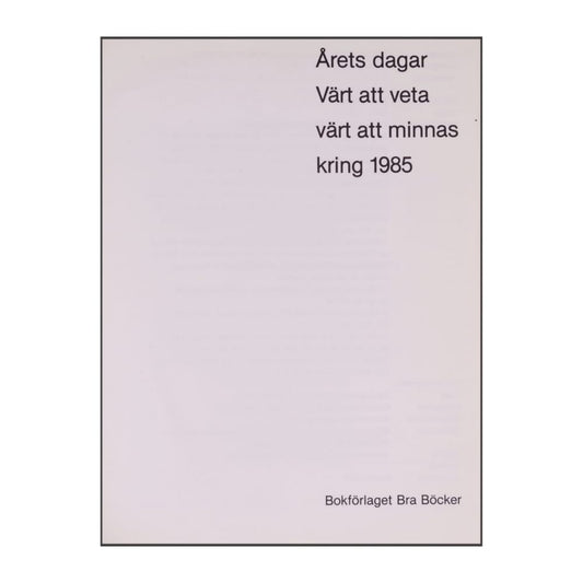 Årets Dagar 1985
