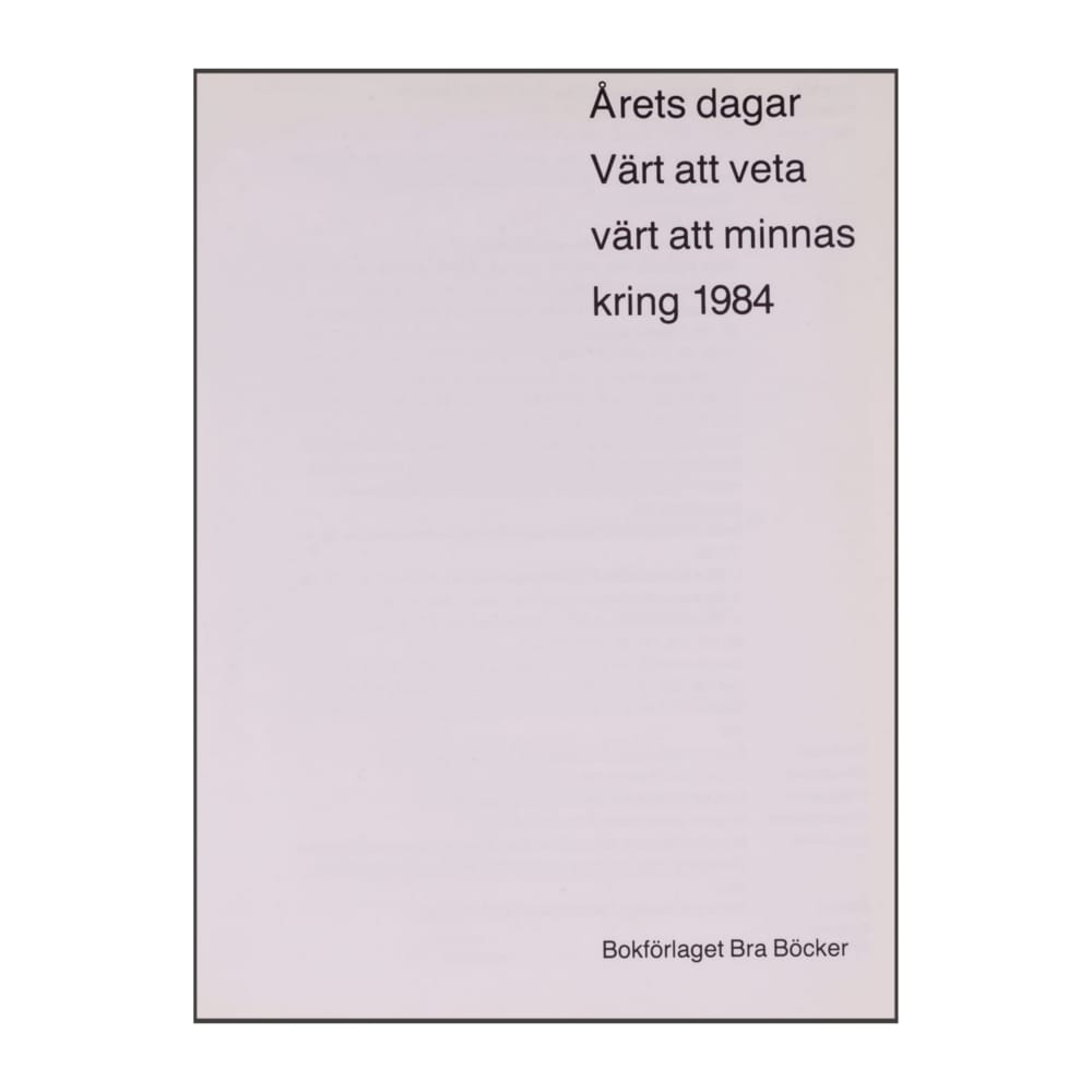 Årets Dagar 1984