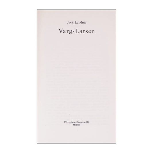 Jack London: Varg-Larsen
