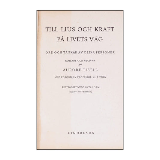 Aurore Tisell: Till Ljus Kraft På Livets Väg