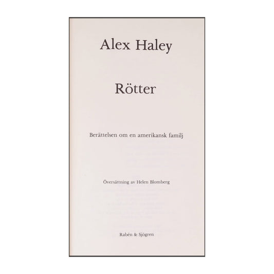Alex Haley: Rötter