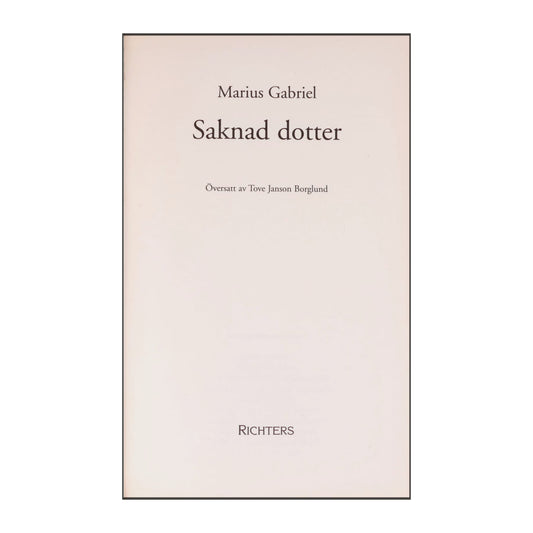 Marius Gabriel: Saknad Dotter