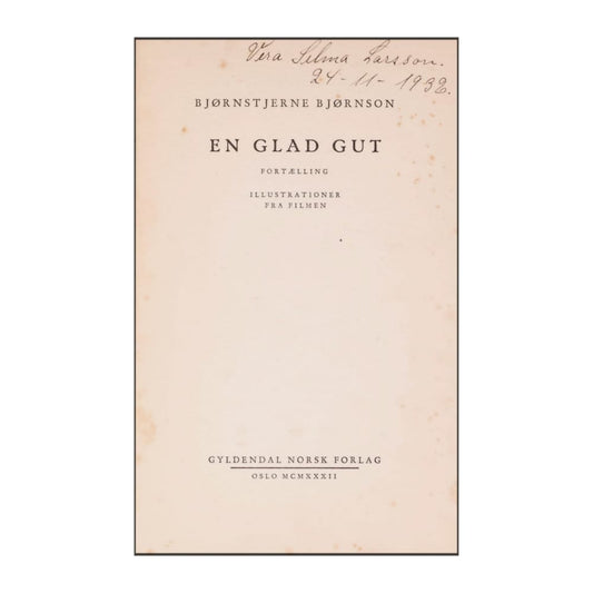 Bjørnstjerne Bjørnson: En Glad Gutt