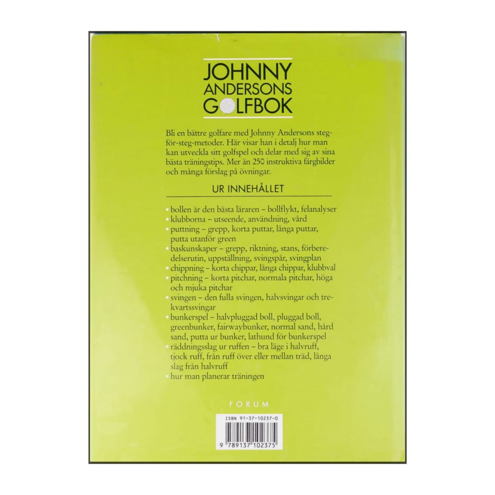 Johnny Anderson: Golfbok