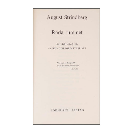 August Strindberg: Röda Rummet