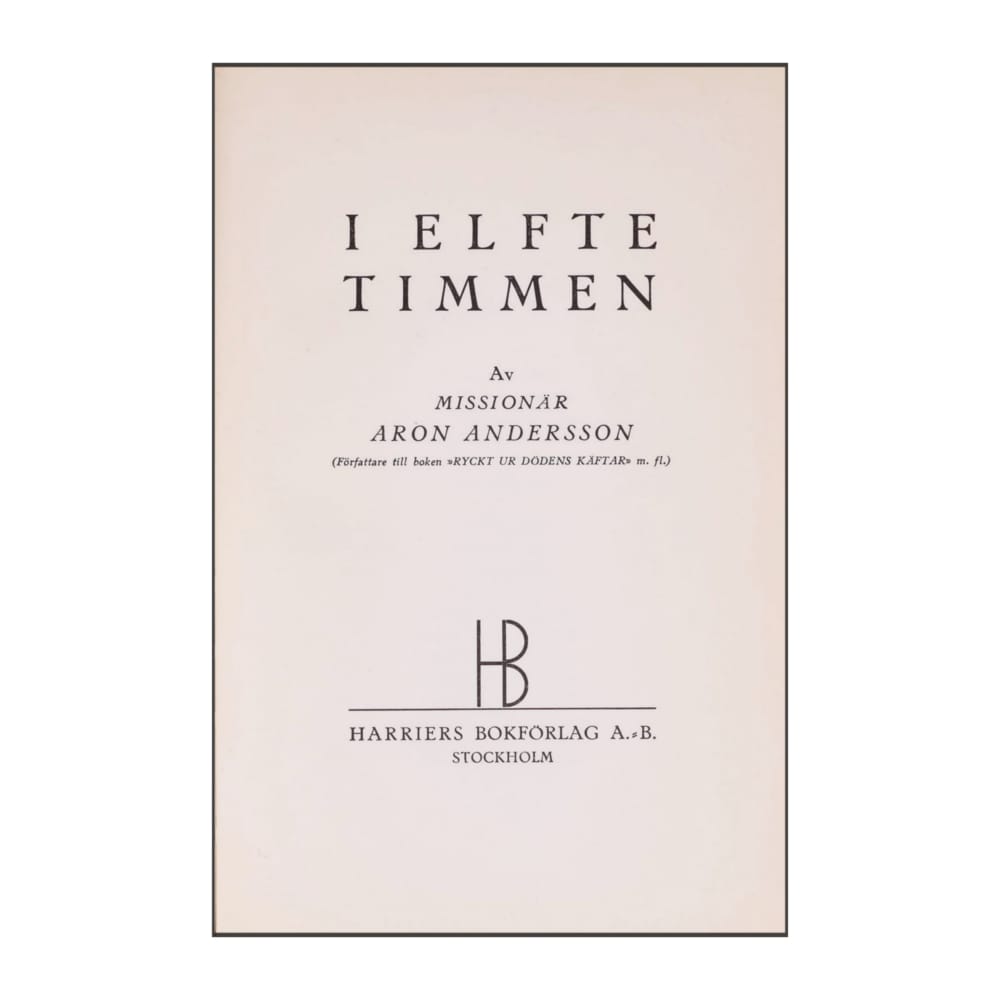 Aron Andersson: I Elfte Timmen