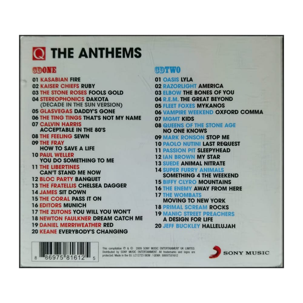 Q: The Anthems