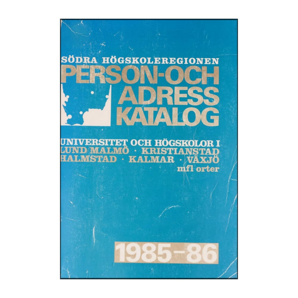 Person Och Adress Katalog 1985-1986